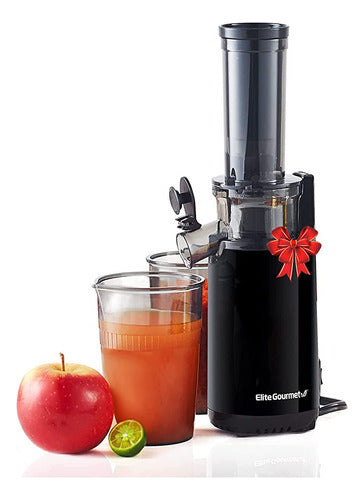 Exprimidor Elite Gourmet Ejx600 Compacto Prensado En Frio