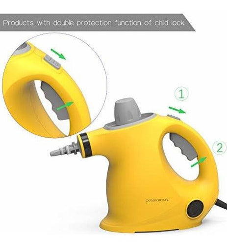 Comforday Limpiador De Vapor A Presion Multiproposito Hogar Impecable Sin Esfuerzo - almacenspeedway