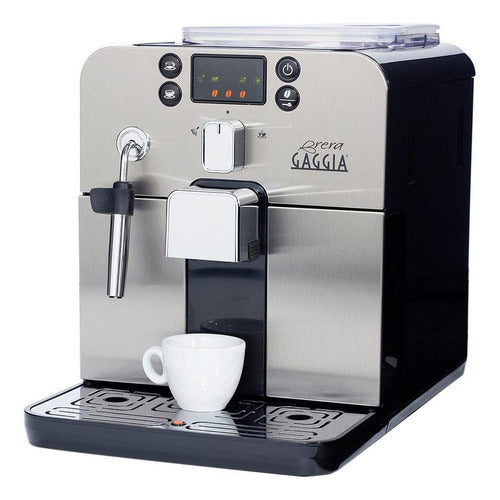 Cafetera Gaggia Brera Super Automatica Expreso Acero Inoxidable Y Negra