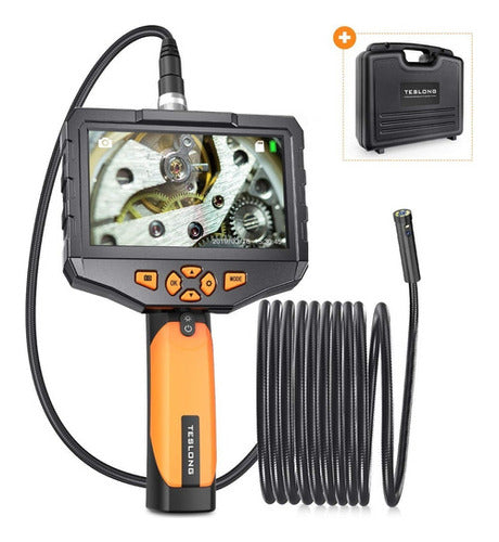 Teslong Nts300 Boroscopio Industrial Camara Doble Lente Con Pantalla De 4.5 Pulgadas