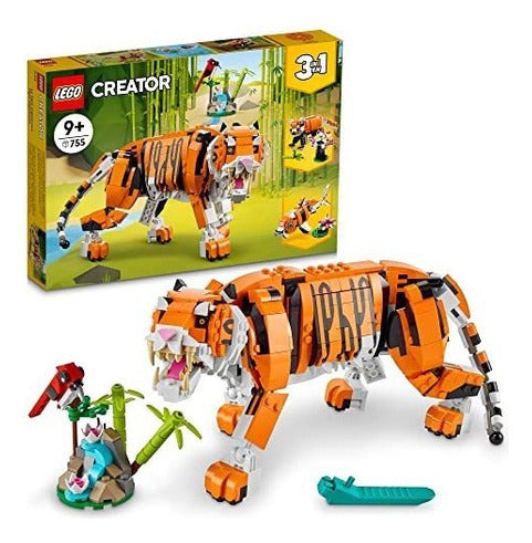 Kit De Construccion Lego Creator 3in1 Majestic Tiger Juega Diseña Aprende