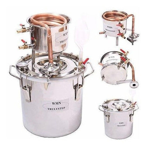Destilador Casero 3 Galones 12 Litros Inoxidable Para Principiantes Y Expertos