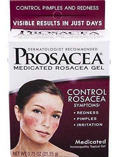 Gel Prosacea Tratamiento Rosácea Hidratante 0.75oz Control Enrojecimiento y Protuberancias