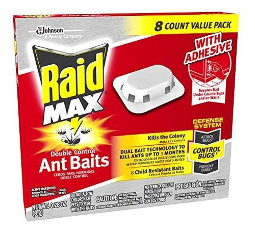 Raid Max Doble Control Ant Cebos Defensa Para Hogar Efectiva Dual - almacenspeedway