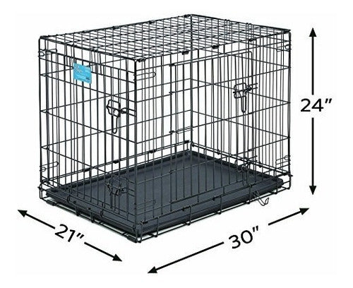 Jaula Metalica Midwest Para Perros Medianos Resistente Y Plegable - almacenspeedway
