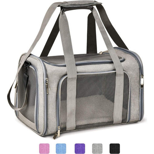 Transportador Para Mascotas Talla L Plegable Ideal Para Viajes