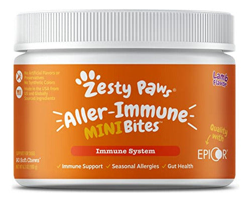 Zesty Paws Suplemento Para Alergias E Inmunidad Perros Todas Las Edades 90 Cápsulas
