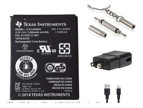 Batería Y Kit De Carga Ti 84 Plus Ce Nspire Cx Ii