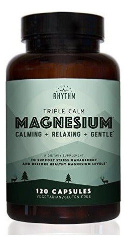 Magnesio Triple Calma 150 Mg Glicinato Malato Taurato 120 Cap Calmante Natural