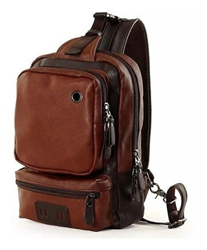 Bolso Bandolera Hombre AOLIDA Ideal Para Aventuras Piel Resistente Al Agua - almacenspeedway