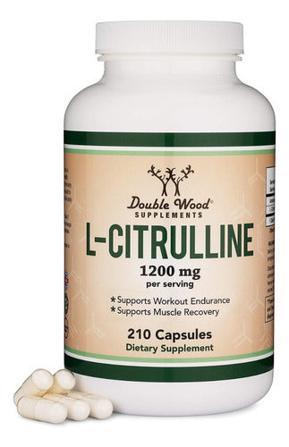 L-Citrulline Double Wood Suplemento Energético para Mejorar Rendimiento Resistencia y Recuperación