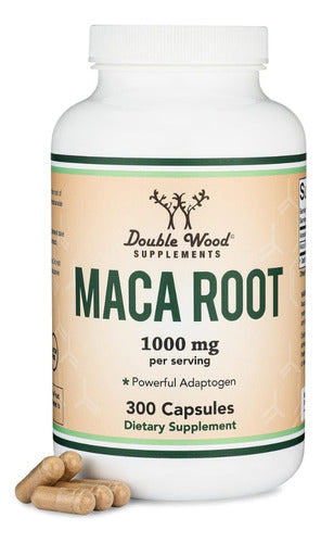 Maca Root Double Wood Suplemento Energizante Natural para Mejorar la Resistencia Física y Salud Hormonal