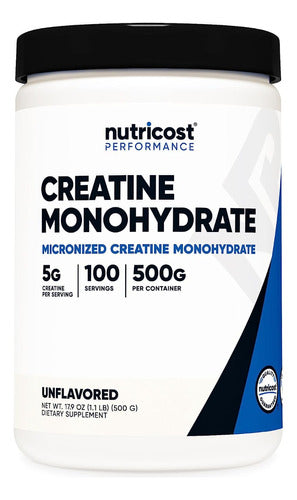 Monohidrato Creatina Nutricost Mejora Rendimiento Fuerza Y Energía