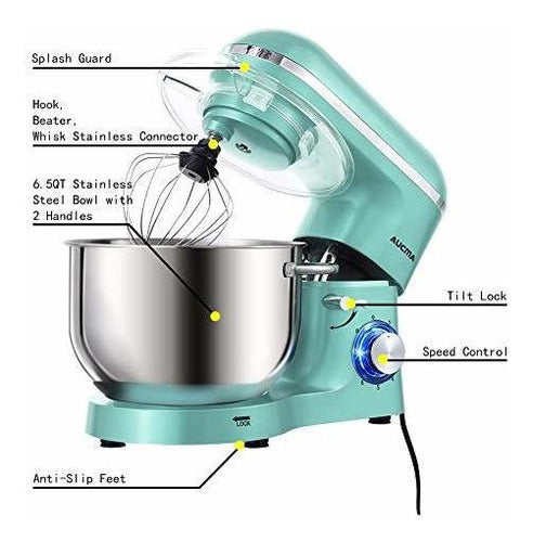 Aucma Batidora De Pie 65qt 660w Con Control De Velocidad Variable - almacenspeedway