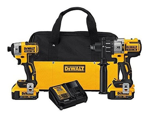 Kit Combo Taladro Percutor Y Atornillador De Impacto Dewalt 20V Max XR - almacenspeedway
