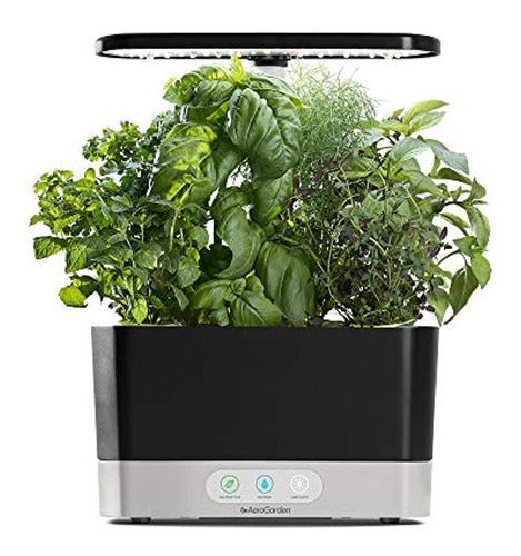 Jardin Hidroponico Interior AeroGarden Black Harvest Cultiva Sin Tierra