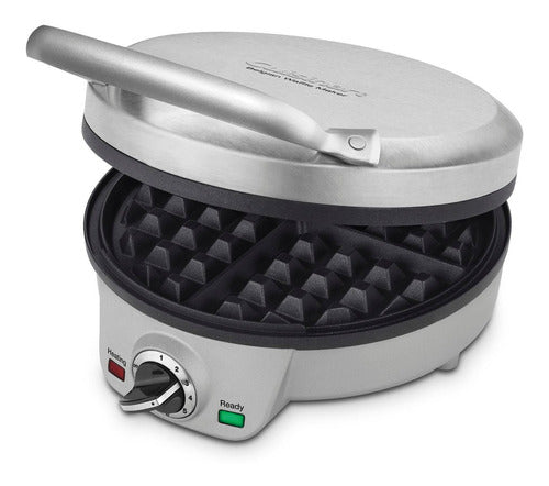 Waflera Redonda De 4 Tajadas Cuisinart Waf 200 Silver Perfecta