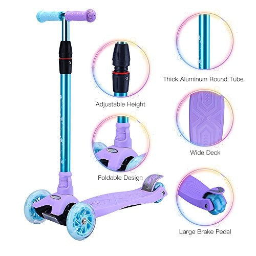 Wonderview Kick Scooter Para Niños Transición Segura Entre 3 Y 4 Ruedas - almacenspeedway