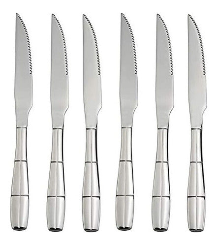 Cuchillos De Mesa Acero Inoxidable 9.37” Set de 6