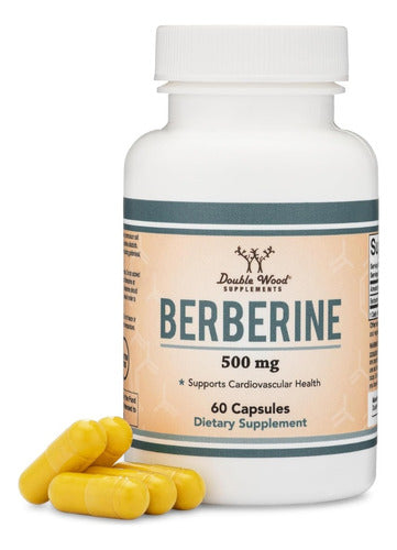 Suplemento de berberina de 500 mg, 60 cápsulas