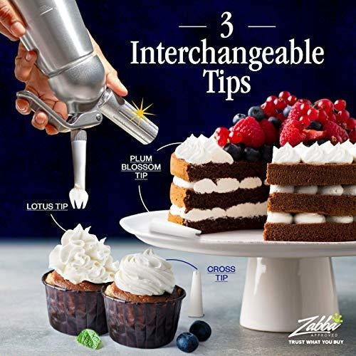Dispensador De Crema Chantilly Innovee Profesional Con Boquillas Para Postres Perfectos - almacenspeedway