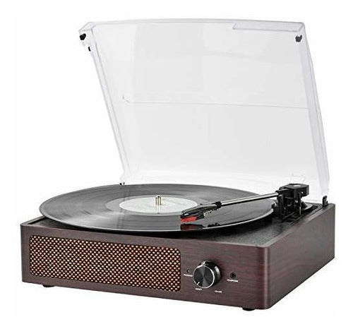 Tocadiscos Bluetooth Portátil De 3 Velocidades Para Discos De Vinilo Y Bluetooth - almacenspeedway