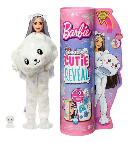 Muñeca Barbie Color Reveal Cutie Polar Bear Juego Mágico