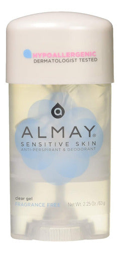 Almay Desodorante En Gel Transparente Sin Fragancia Piel Sensible Eficaz Y Seguro