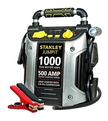 Arrancador De Estacion De Energia Portatil STANLEY 1000 Picos Con Compresor De Aire