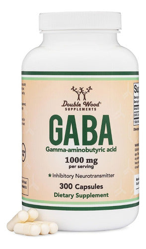 Gaba 1000 Mg Double Wood Alivio Del Estrés Y Ansiedad