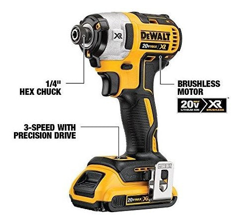Kit Combo Taladro Percutor Y Atornillador De Impacto Dewalt 20V Max XR - almacenspeedway