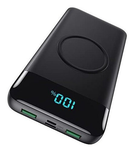 Cargador Inalambrico Portatil 30800Mah Crg Rapido Sin Cables