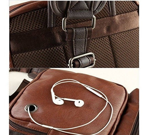 Bolso Bandolera Hombre AOLIDA Ideal Para Aventuras Piel Resistente Al Agua - almacenspeedway