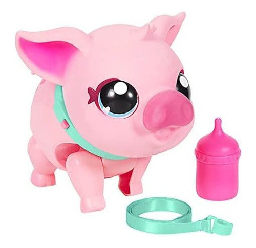 Pequeñas Mascotas Vivas Cerdo Interactivo Piggly De Moose Toys Realista Y Divertido