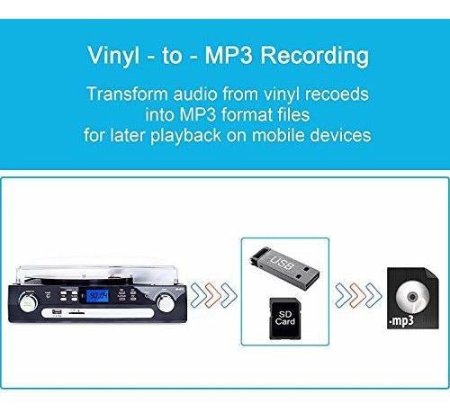 Tocadiscos Reproductor De Discos Bluetooth Digitnow De Alta Conexión - almacenspeedway