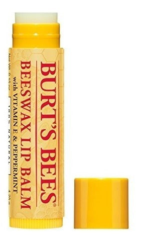 Burt's Bees Bálsamo Labial Natural Hidratante Cera De Abejas 4 Tubos - almacenspeedway