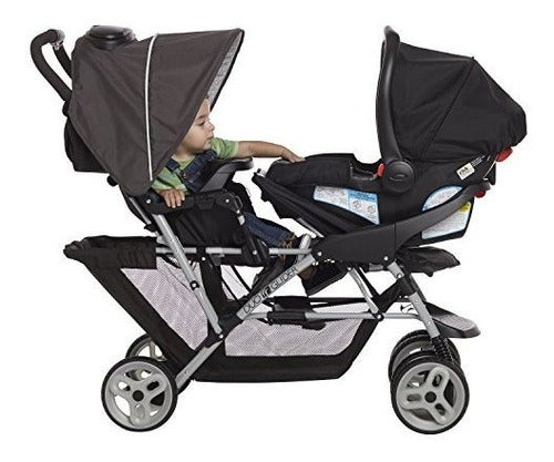 Cochecito Doble Ligero Duo Glider Click Connect Asientos En Tandem - almacenspeedway