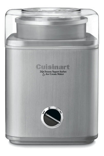 Maquina De Helados Acero Inoxidable Cuisinart Para Postres Caseros Rapidos