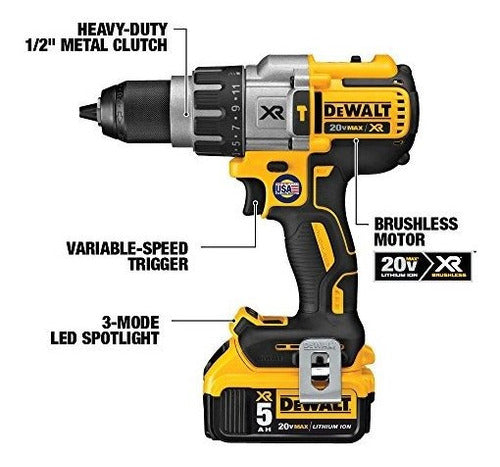 Kit Combo Taladro Percutor Y Atornillador De Impacto Dewalt 20V Max XR - almacenspeedway