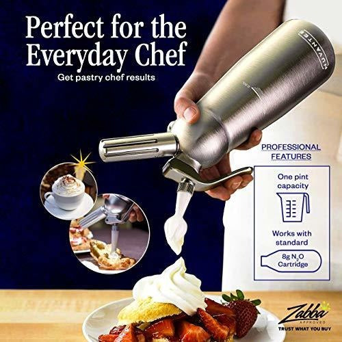 Dispensador De Crema Chantilly Innovee Profesional Con Boquillas Para Postres Perfectos - almacenspeedway