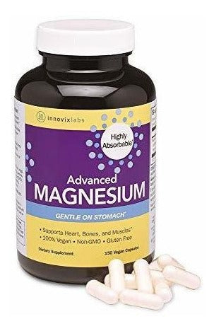 Magnesio Avanzado Bisglicinato + Malato 150 Cápsulas Energía Vital y Bienestar