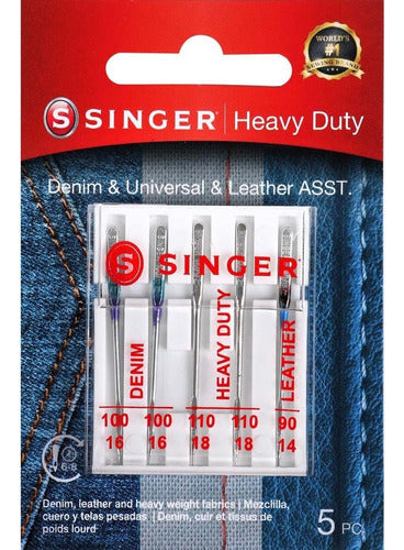 Agujas Universales Singer 75467 Juego De 5 Para Coser Con Precisión