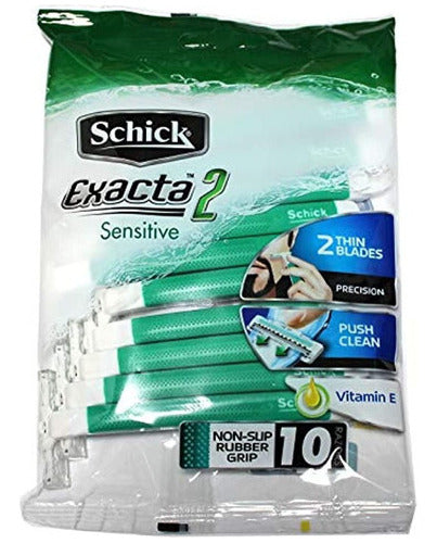 Navaja Deshechable Schick Exacta2 Afeitado Suave Y Preciso Vitamina E 10U