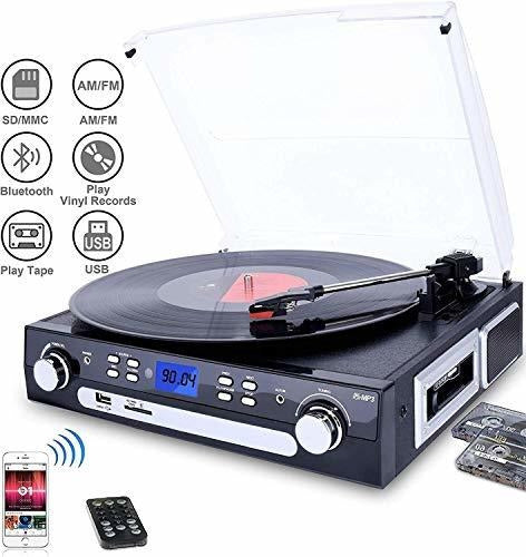 Tocadiscos Reproductor De Discos Bluetooth Digitnow De Alta Conexión - almacenspeedway