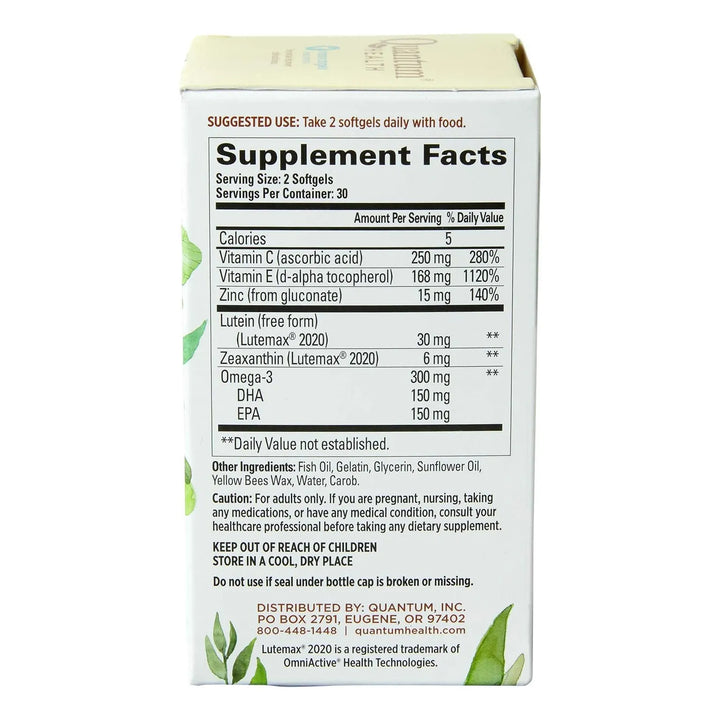 Cápsulas Blandas Salud Ocular Con Luteína Zeaxantina Omega-3 - Imagen 10