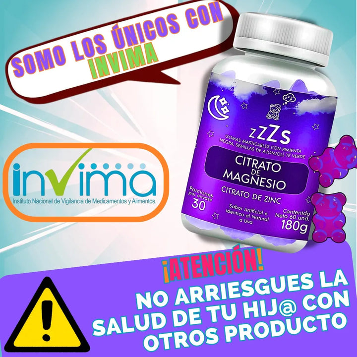 Gomitas Para Dormir Niños Sueño Uva - Imagen 2