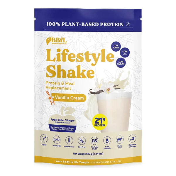 Batido Nutritivo Con Proteínas Vegetales Vinagre De Sidra En - Imagen 1