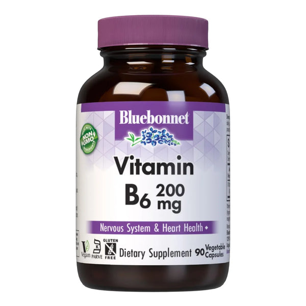 Cápsulas Vegetales Vitamina B6 200 Mg Salud Cardiovascular S - Imagen 1