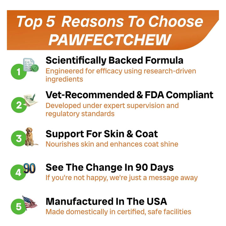 Aceite De Pescado Omega 3 Masticables Para Perros Mejora Pie - Imagen 7