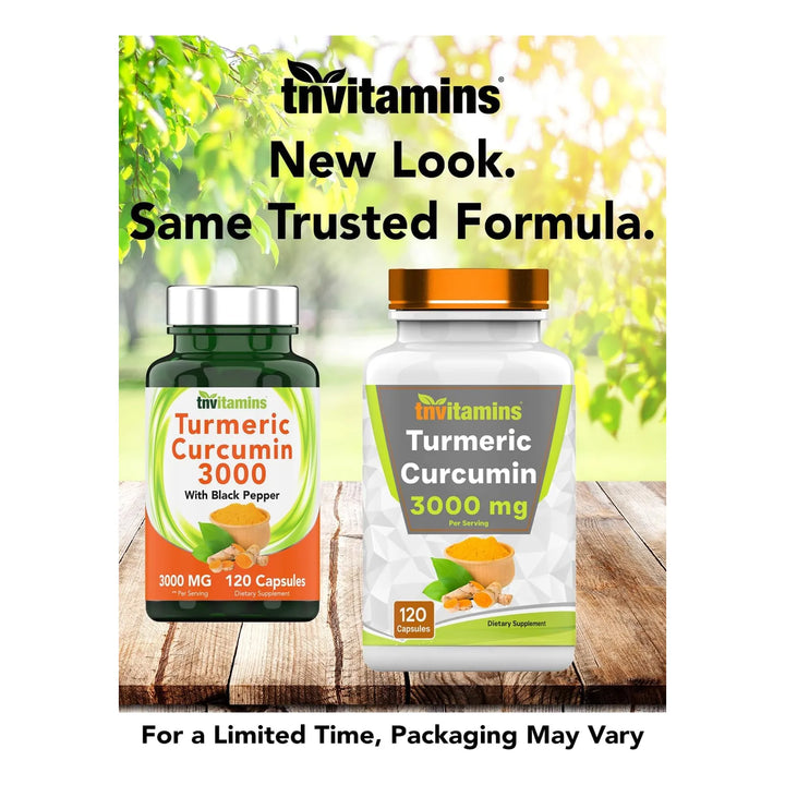 Cápsulas Curcumina Cúrcuma Pimienta Negra 3000 Mg 120 Unidad - Imagen 3